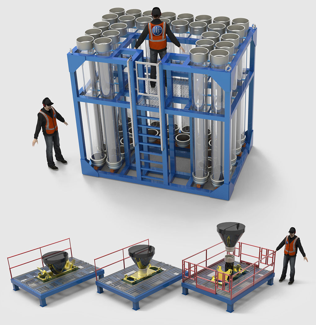 Tremie tremmie couplings Concrete Pouring Laying Cement Piling Foundations Civil Engineering Spool Piece clamp shwing collar shoulder victaulic